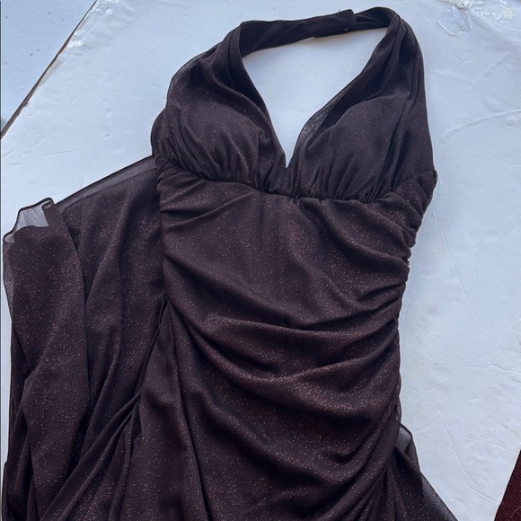 Vintage Y2K Whimsigoth Fairy Maxi Dress Sparkle Sexy Ruffle Hot Long Gown Prom - Picture 13 of 17